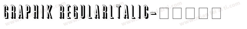 Graphik Regularltalic字体转换
